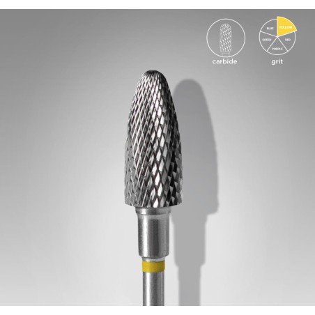 STALEKS PRO-PUNTA PER UNGHIE IN ACCIAIO INOX, TESTA 6MM DIAMETRO PUNTA 14 MM