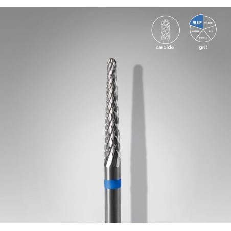 STALEKS PRO- PUNTA FRESA PER UNGHIE IN CARBURO CONO BLU RXPERT- DIAMETRO DELLA TESTA 2,3 MM/ DIAMETRO TOTALE PUNTA 14MM