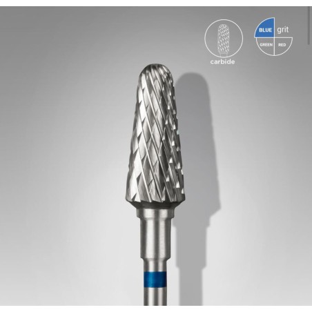 STALEKSPRO- PUNTA PER UNGHIE IN CARBURO TRONCONICO BLU EXPERT DIAMETRODELLA TESTA  6MM/ DIAMETRO PUNTA 14MM