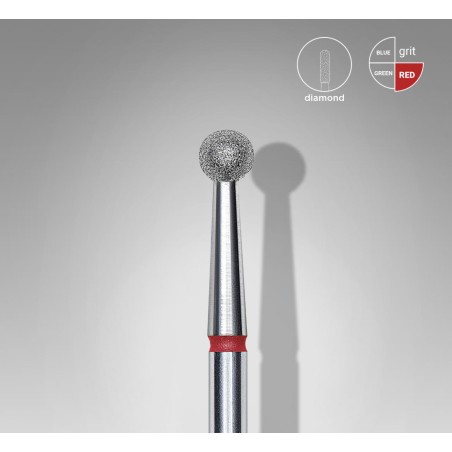 STALEKS PRO- PUNTA FRESA A PALLA ROSSO EXPERT- DIAMETRO 3,5