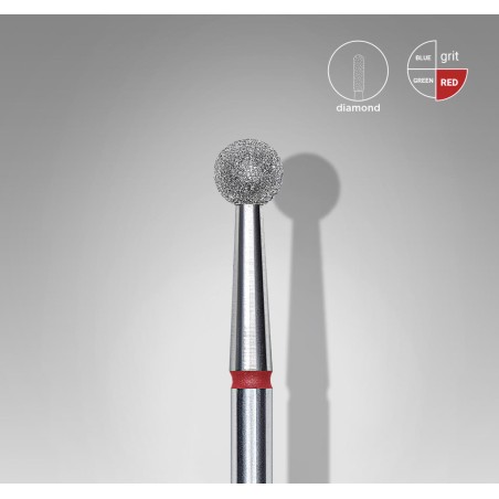 STALEKS PRO- PUNTA FRESA IN DIAMANTE A PALLA ROSSA EXPERT-DIAMETRO 4MM