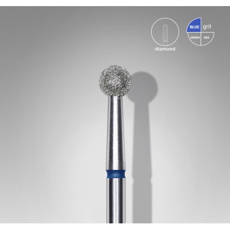 STALEKS PRO- PUNTA IN DIAMANTE A PALLA  BLU EXPERT- DIAMETRO 4MM