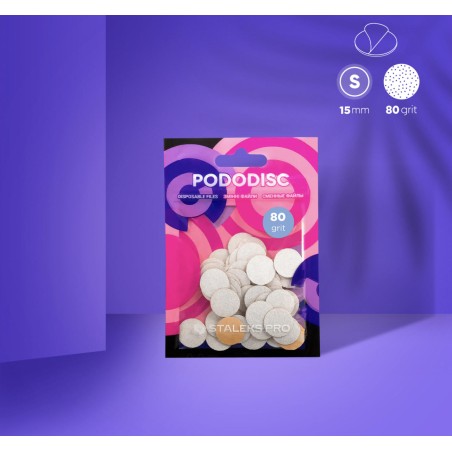 STALEKS PRO-PODODISC (S-15MM) DISCO USA E GETTA PER PEDICURE EXPERT GRANA 80 (50PZ)