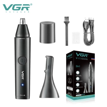 VGR V-613 Tagliapeli Naso e Orecchie – Rifinitore di Precisione Ricaricabile